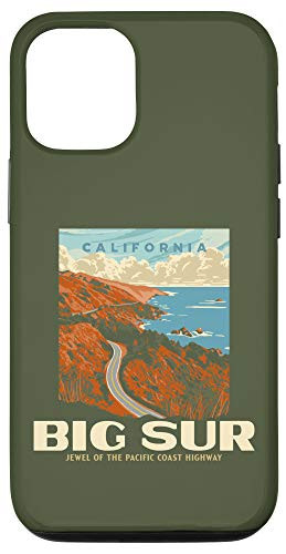 iPhone 12/12 Pro Retro Big Sur California Coast WPA Style Vintage Graphic Case