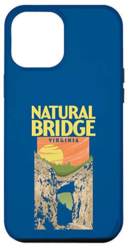 iPhone 12 Pro Max Natural Bridge Virginia Vintage WPA Park Poster Style Case