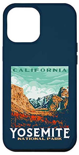 iPhone 12 Pro Max Retro Yosemite National Park Valley WPA Style Vintage Case