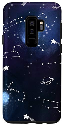 Galaxy S9plus Galaxy Constellations Astronomy Stars Sky Doodle Moon Design Case