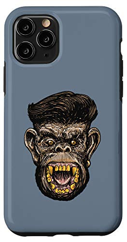 iPhone 11 Pro Hipster Ape Slate Grey Case