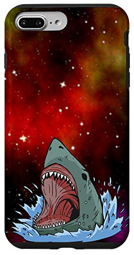iPhone 7 Plus/8 Plus Cosmic Stars Background Attack Outer Space Shark Case