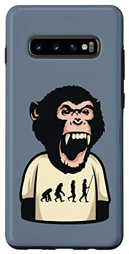 Galaxy S10plus Ape Angry About Evolution Slate Gray Case