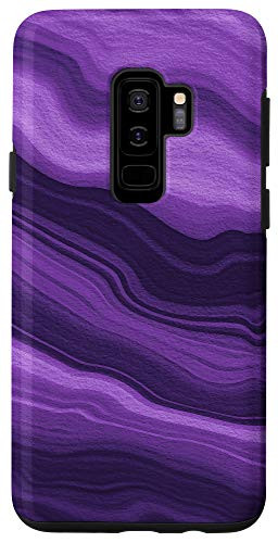 Galaxy S9plus Elegant Violet Purple Watercolor Abstract Swirl Pattern Case