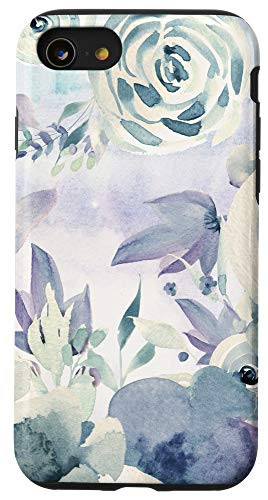 iPhone SE (2020) / 7 / 8 Elegant Pastel Lavender  and  Sage Watercolor Floral Case