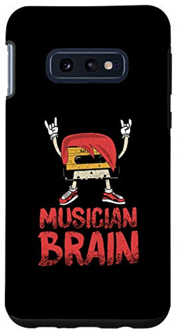 Galaxy S10e Funny Musician Brain Cassette Tape Rocker Music Is Life Gift Case