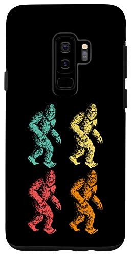 Galaxy S9plus Pop Art Sasquatch Cool Retro Eighties Style Bigfoot  and  Moon Case