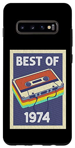 Galaxy S10plus 46th Birthday Gift Idea - Best of 1974 - Retro Cassette Tape Case