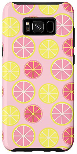 Galaxy S8plus Pink and yellow lemons cute citrus fruit foodie Case