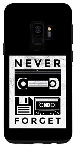 Galaxy S9 Old School Retro Design Tapes Never Forget Gifts Case