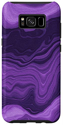 Galaxy S8plus Elegant Violet Purple Watercolor Abstract Swirl Pattern Case