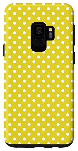 Galaxy S9 Yellow Polka Dot Pattern Case