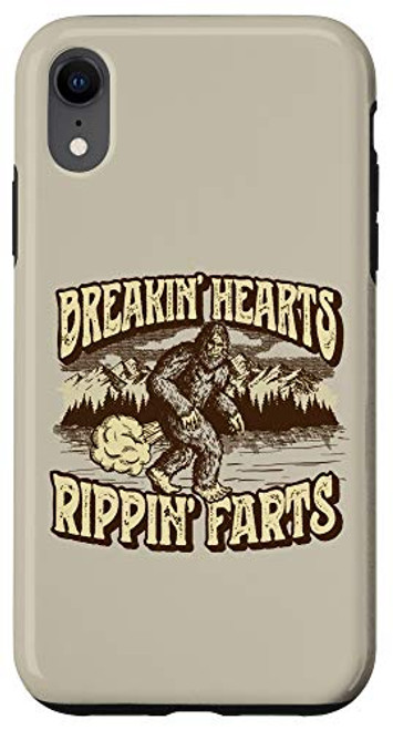 iPhone XR Breakin' Hearts, Rippin' Farts Funny Sasquatch Bigfoot 80s Case iPhone XR Breakin' Hearts, Rippin' Farts Funny Sasquatch Bigfoot 80s Case