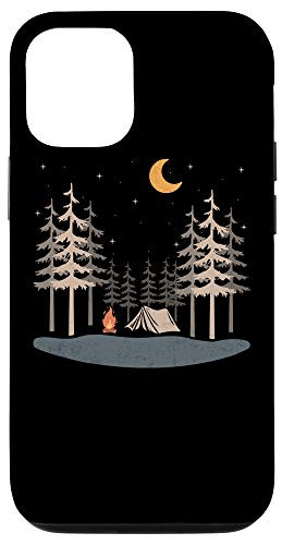 iPhone 12/12 Pro Camping hiking Mountain Scene under stars shirt Case