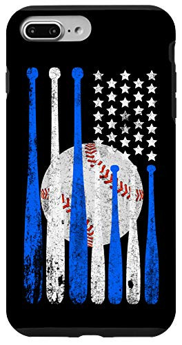 iPhone 7 Plus/8 Plus Baseball American Flag Stars and Stripes Case