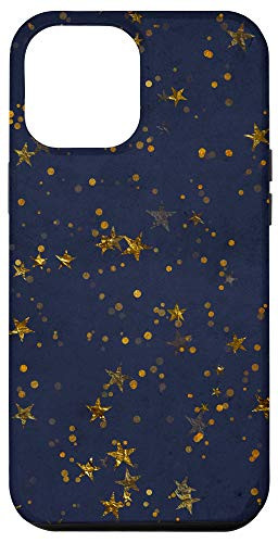 iPhone 12 Pro Max Blue Stars and Dots Bokeh Pattern Case