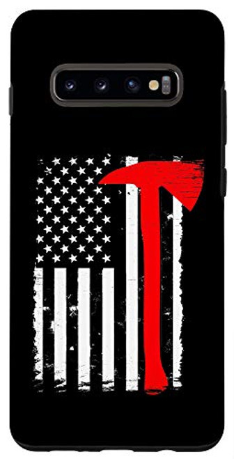 Galaxy S10plus USA Flag Axe Vintage Firefighter Thin Red Line Fireman Gift Case Galaxy S10plus USA Flag Axe Vintage Firefighter Thin Red Line Fireman Gift Case