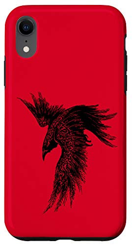 iPhone XR Crow Raven Norse Mythology Viking Gift for Vikings lover Case