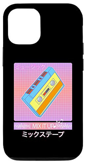 iPhone 12/12 Pro 90s Japanese Otaku Aesthetic Mix Tape Art Vaporwave T Shirt Case iPhone 12/12 Pro 90s Japanese Otaku Aesthetic Mix Tape Art Vaporwave T Shirt Case