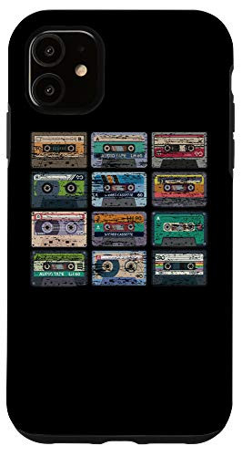 iPhone 11 Retro casual mix tapes cassettes from the 80's 90's Case