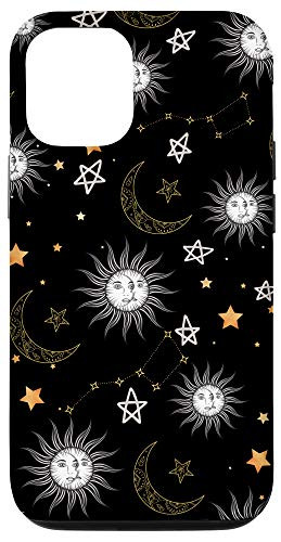 iPhone 12/12 Pro Sun Moon Celestial Constellation Astrology Wicca Witch Stars Case