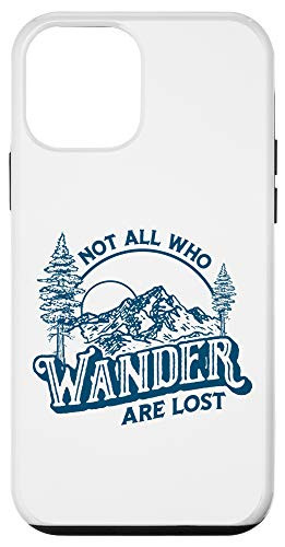 iPhone 12 mini Not All Who Wander are Lost Vintage Mountains 80s Graphic Case