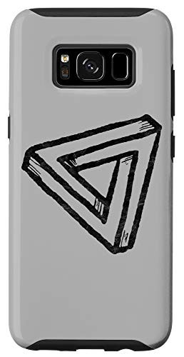 Galaxy S8 Impossible Geometry Futuristic Distressed Triangle Sketch Case