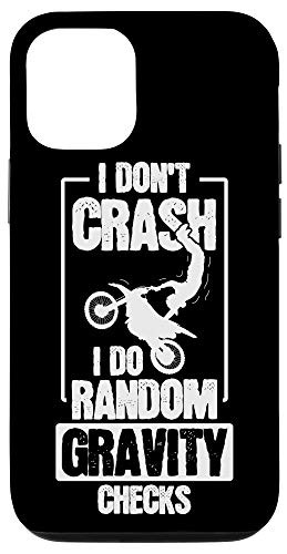 iPhone 12/12 Pro I Don't Crash I Do Random Gravity Checks Mountain Biking Case
