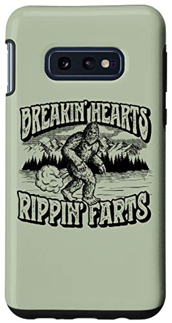 Galaxy S10e Breaking Hearts, Rippin' Farts Funny Sasquatch Bigfoot 80s Case Galaxy S10e Breaking Hearts, Rippin' Farts Funny Sasquatch Bigfoot 80s Case