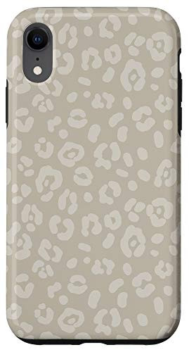iPhone XR Sand Beige - Chic Elegant Leopard Animal Print Pattern Case