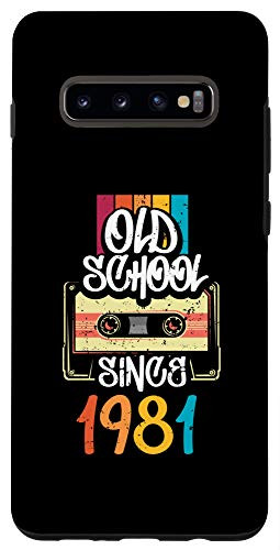 Galaxy S10plus Old School Since 1981 39th Birthday Gifts Cool Cassette Tape Case