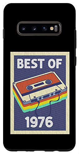 Galaxy S10plus 44th Birthday Gift Idea - Best of 1976 - Retro Cassette Tape Case