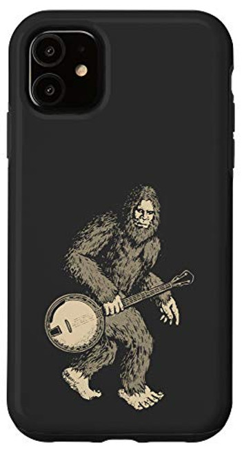 iPhone 11 Grassquatch Vintage Bigfoot and Bluegrass Banjo Music Case iPhone 11 Grassquatch Vintage Bigfoot and Bluegrass Banjo Music Case