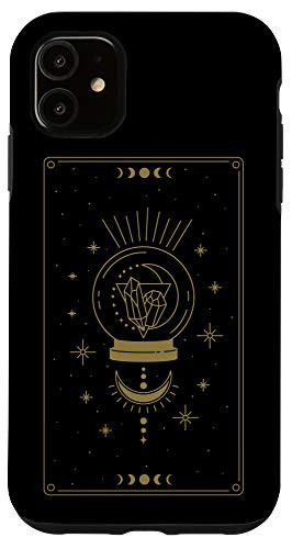 iPhone 11 Tarot Card Moon Stars Goth Gothic Occult Emo Zodiac Gift Case