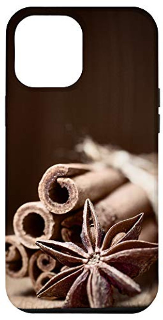 iPhone 12 Pro Max Unique Cinnamon Sticks and Anise Stars Christmas Spice Black Case