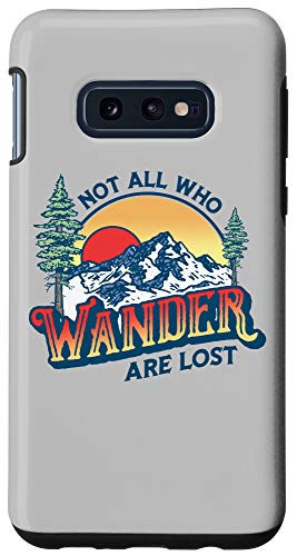 Galaxy S10e Not All Who Wander are Lost Vintage Mountains 80s Graphic Case