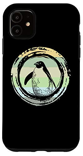 iPhone 11 Vintage Penguin Retro Wild Animals Art Penguins Lovers Gift Case