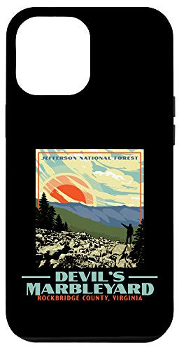 iPhone 12 Pro Max Devils Marbleyard Virginia Retro WPA Style Vintage Graphic Case