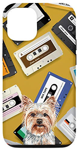 iPhone 12/12 Pro Yorkshire Terrier Yorkie Dog Vintage Mixtape Cassette Tape Case