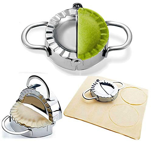 BellaBetty Dumpling Press - Dumpling Maker/Stainless Steel Empanada Press/Pie Ravioli Dumpling Wrappers Mold Kitchen Accessories (7.5cm/3 inch)