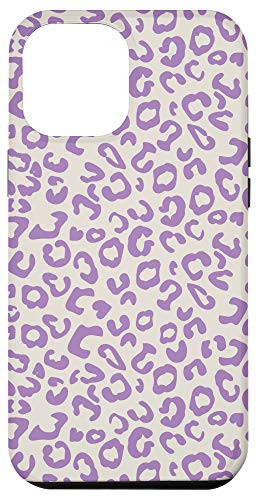 iPhone 12 Pro Max Cheetah Leopard Patterns Purple And Beige Case