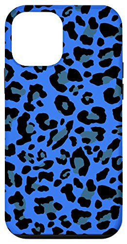 iPhone 12 mini Leopard Print Stylish Cheetah Pattern Summer Cool Azure Blue Case