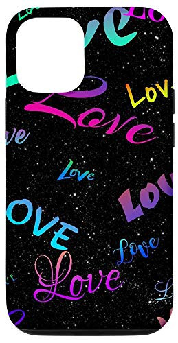 iPhone 12/12 Pro Case Colorful Love Stars Poster Cute Phone Case