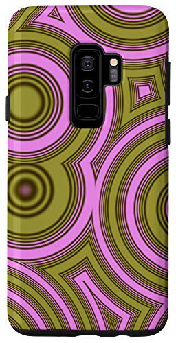 Galaxy S9plus Retro Pattern Pink Olive Phone Cover Case