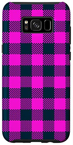 Galaxy S8plus Pink Black Buffalo Check Picnic Gingham Picnic Cute Pattern Case