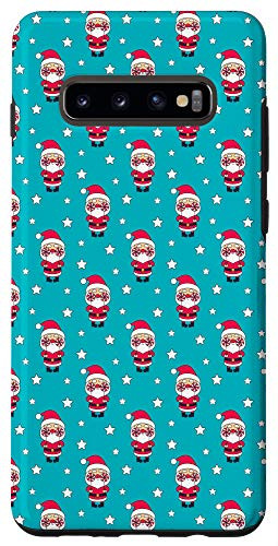 Galaxy S10plus Christmas Pattern featuring Santa and Stars Gift Idea Case