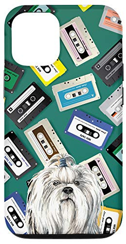 iPhone 12/12 Pro Shih Tzu Dog Vintage Retro Cassette Tape Classic Pattern Case