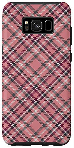 Galaxy S8plus Christmas Plaid Tartan Buffalo Check Pink Pattern Gift Case