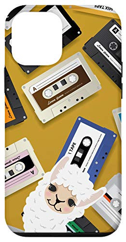 iPhone 12 mini Llama Alpaca Vintage Retro Mixtape Cassette Tape Pattern Case