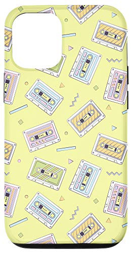 iPhone 12/12 Pro Vintage Music Cassette Tape Retro 80s 90s Mixtape Pattern Case